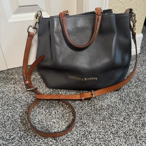 Bolso de Mano Dooney & Bourke City Barlow Gris Cuero Estructurado Cubo - Imagen 1 de 9