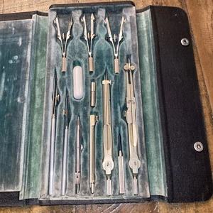 Doric Co Drafting Drawing Protractor Set 9526 Vintage Germany - Picture 1 of 10