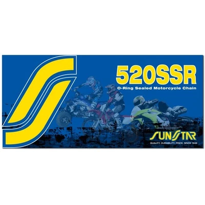 Sunstar 520 SSR O-Ring cadena de anillo sellado - natural, 120 eslabones SS520SSR-120 Foto 1 de 3