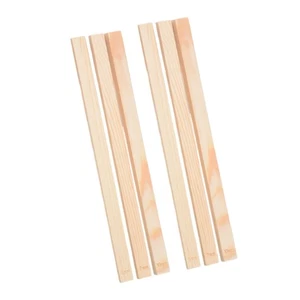 6Pcs Measuring Strips Biscuits Pottery Clay Making Wooden Rolling Pin Guides - Picture 1 of 7