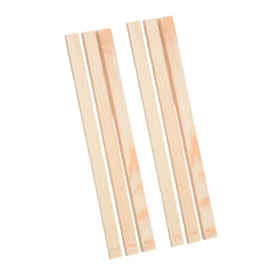 6Pcs Measuring Strips Biscuits Pottery Clay Making Wooden Rolling Pin Guides - Image 1 of 4