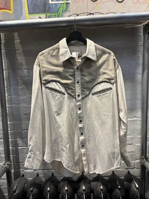 Vintage Rockmount Ranch Wear Tru‑West Pearl Snap Western Shirt Two‑Tone Rayon - Image 1 of 4