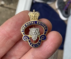 Insignia Legión Británica de Colección Caridad Militar Real RBl León Tono Plata - Imagen 1 de 6