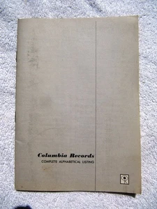 1959 COLUMBIA RECORDS Complete Alphabetical Listing LP 33 RECORD CATALOG  - Bild 1 von 3