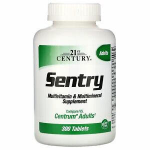 Sentry Multi-Vitamin & Mineral Supplement - 300 Tablets by 21st Century