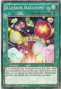 Illusion Balloons SECE-EN053 Yu-Gi-Oh Card 1st Edition New - Picture 1 of 4
