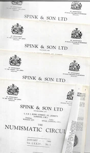 4 Illustrated Numismatic Circulars Spink & Son 1966 Coin Collecting vgc - Foto 1 di 2