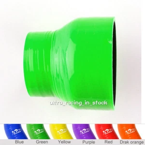 Green 76mm - 83mm 3" to 3.25"  Straight Reducer Silicone Turbo Hose Coupler - Picture 1 of 1