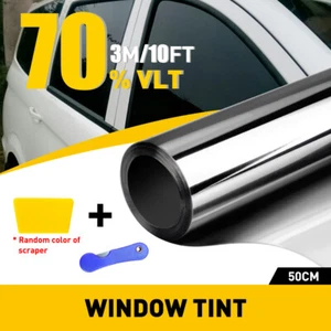 70% VLT Uncut Roll Window Tint Film 20" x 10ft Feet For Car Home Office EXD - Picture 1 of 11