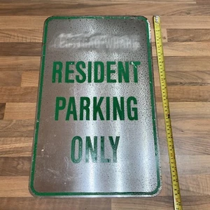 Vintage Metal No Parking Sign Heavy - Picture 1 of 2