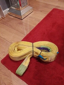 Schwerlast Hebeband 6 Meter Länge hebt 3000 kg Polyester Flachschlinge - Bild 1 von 8