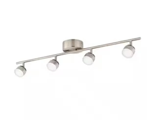 Hampton Bay 4-Light Brushed Nickel Dimmable LED Track Lighting Kit 1001 413 956 - Picture 1 of 9