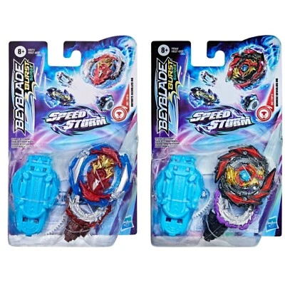 BEYBLADE BURST SURGE SPEED STORM 2PK OF INFINITE ACHILLES A6 & DEMISE DEVOLOS D6 - Image 1 of 4