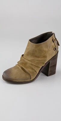 Botín Boutique 9 BTSHALE Tostado Gamuza Tacón Bloque Acanalado Top Talla 7  Foto 1 de 4