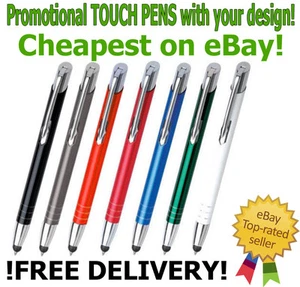 50/100/150 Werbe personalisierte lasergravierte Metallkugelschreiber Touch Stifte - Bild 1 von 22