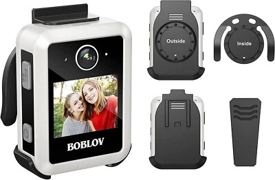 BOBLOV X2 64GB Body Mounted Camera with Magnetic Clips and Short Clips, LCD - Image 1 of 4