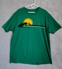 OCEAN + COAST Kayak Graphic T-Shirt Adult Size 2XL Outdoor Nature Green Mens Tee