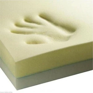 MEMORY FOAM SHEET CUT TO SIZE FOR SEAT PADS BENCH CUSHIONS BEDS GARDEN SEATS - Picture 1 of 4
