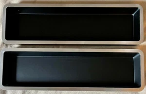 2 Vassoi Retangle Atlas by Oneida 20" x 5 3/4" con scatola #500 - Foto 1 di 5