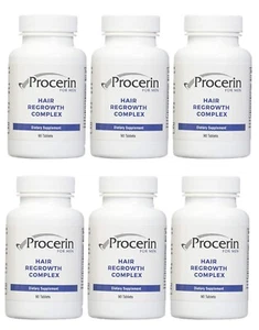 Procerin For Men Natural Supplement DHT Blocker Regrowth Hair Loss - 6 Bottles - Picture 1 of 3
