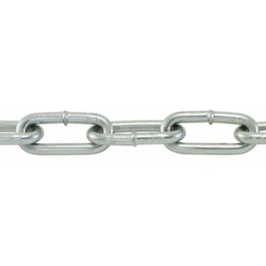 5/0 x 100' ESLABÓN RECTO, CADENA ZINC BRILLANTE WLL 880 LBS. - Imagen 1 de 1
