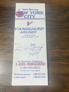 Vanguard Airlines System Timetable 1997 - Picture 1 of 6