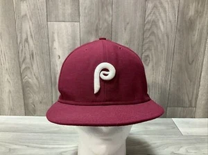 Philadelphia Phillies Fitted Hat 7 1/2 New Era Cooperstown 59FIFTY 100% Wool - Picture 1 of 9