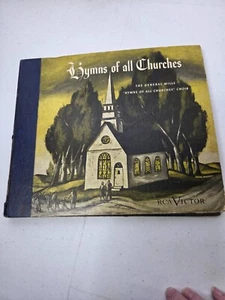 HYMNS OF ALL CHURCHES CHOIR 4 Records Double-sided Shellac Frank Decker LPs  Gen - Picture 1 of 24