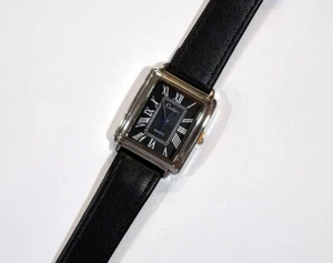 Orologio unisex Quadrante NERO 30x40 con Numeri Romani, homage Cartier - Foto 1 di 5