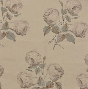 COLEFAX AND FOWLER Bowood Green Grey Linen Cotton Nylon Remnant New - Picture 1 of 1