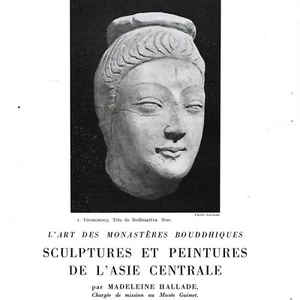 Sculptures et peintures de l'Asie Centrale - - Article Coupure de presse 1956 - Picture 1 of 4