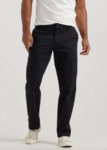 Men's "Lee" Extreme Motion MVP Straight Fit Stretch Big & Tall Pants - Black - Picture 1 of 5