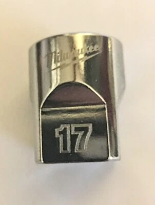 MILLWAUKEE Milwaukee 17mm x 3/8 In. Dr 6-Point Standard Socket Free USA Shipping