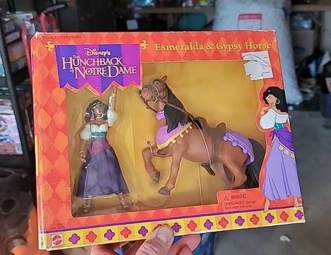 Disney The Hunchback of Notre Dame Esmeralda Gypsy Horse Figure Mattel MiSB 90s Cover