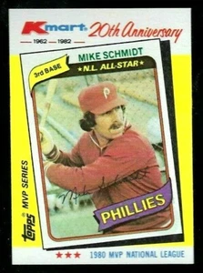 Topps Kmart 1982 20th Ann. Serie MVP #39 Mike Schmidt - Filis de Filadelfia - Imagen 1 de 1