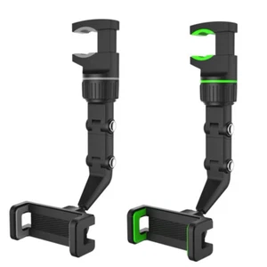 Soporte para teléfono de coche rotación 360° espejo retrovisor automático asiento soporte de abrazadera colgante - Imagen 1 de 19