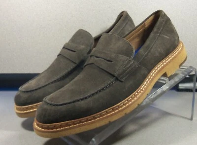 271949 SP50 MENS SHOES CARBON GREY SUEDE LEATHER LOAFER SIZE 9 JOHNSTON & MURPHY - Image 1 of 4