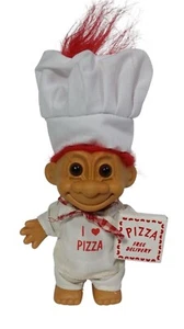 PIZZA Russ Troll Muñeca PIZZA CHEF 5" ME ENCANTA PIZZA Nueva - Imagen 1 de 2