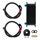 FOR 16 Row Oil Cooler Kit, 10AN Stacked Plate Transmission Engine Cooler NEW Suzuki Kizashi