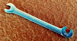 VINTAGE Williams SUPERRENCH No.1112 3/16" Ignition Angled Open End Wrench USA - Bild 1 von 14