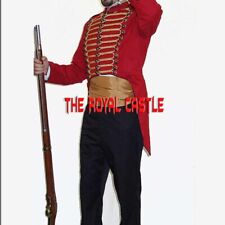 New Men Red Fusilier Ceremonial Uniform Hussar/Gold Braid Tail Jacket Fast Ship