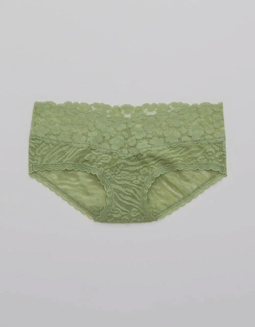 НОВЫЙ С ЯРЛЫКАМИ 5 ПАР AERIE WILDSIDE КРУЖЕВА БОЙФРЕНД ТРУСЫ ЗЕЛЕНЫЙ МАЛЕНЬКИЙ (U13A) - Изображение 1 из 1