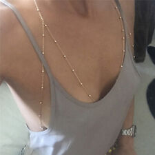 Fashion Women Body Belly Chest Bikini Beach Harness Chain Necklace Jewelry=y= St