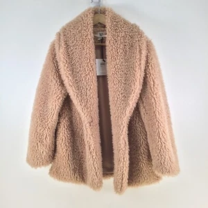 NEW Somedays lovin womens faux fur coat size XS camel brown 110215 - Picture 1 of 11