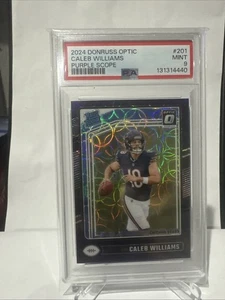 2024 Panini Donruss Optic - Rated Rookie Caleb Williams #201 Purple Scope Prizm - Picture 1 of 10