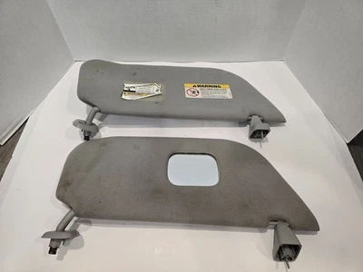 Par de parasoles de tela gris diestro y derecho Ford F-250 F-350 2002-2007 1 espejo OEM P888 Foto 1 de 4