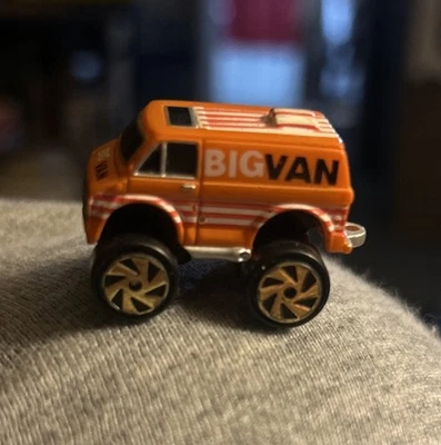 Vintage Micro Machines Vintage Galoob 1990 Big Van Chevy Orange Truck - Image 1 of 4