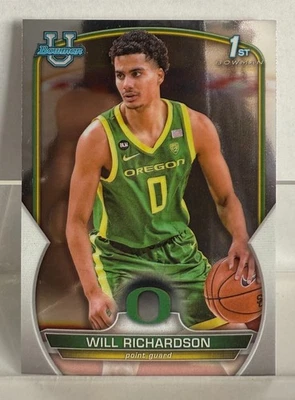 2022-23 Bowman University Chrome - Will Richardson #31 (RC) - Image 1 of 2