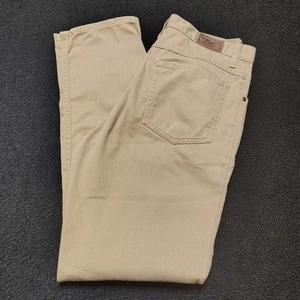 LL Bean klassische Passform hellbraun khaki gerades Bein Herrenjeans Größe 32 x 32 100 % Baumwolle  - Bild 1 von 10