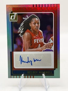 2025 Panini Donruss WNBA Kelsey Mitchell Signatures Silver Holo Auto 🔥 Fever - Picture 1 of 2